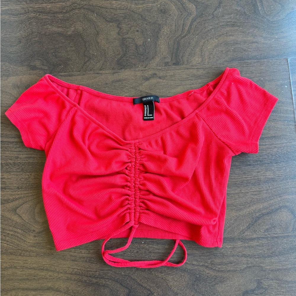 Red Crop Top
